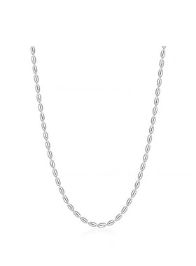 冷淡风米珠项链j大米粒锁骨链橄榄球形无吊坠百搭简约时尚短款项