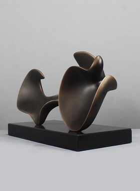 雕塑摆饰抽象艺术摆件软装饰品y玻璃钢家居售楼处客厅摆设高级轻