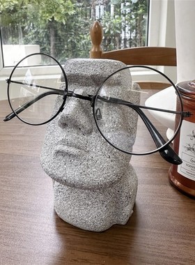 创意搞怪眼镜支架眼镜托抽象小众办公H室摆件眼镜店搁架桌面装饰