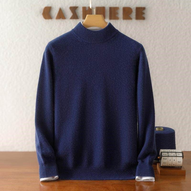 双股加厚100%纯山羊绒衫男秋冬套头半高领毛衣宽松打底针织衫羊毛,淘宝优惠券,粉丝福利购,淘宝优惠卷