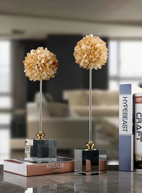 轻奢现代水晶花球家居装饰,卧室,客厅,门厅,高端软装家居装饰