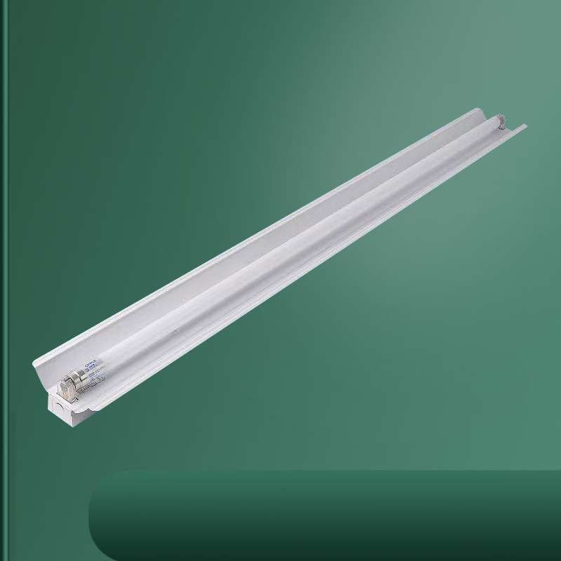 厂家直销T8双支单支弧形罩支架 双支单支平盖支架LED一体化支架灯 - 图1