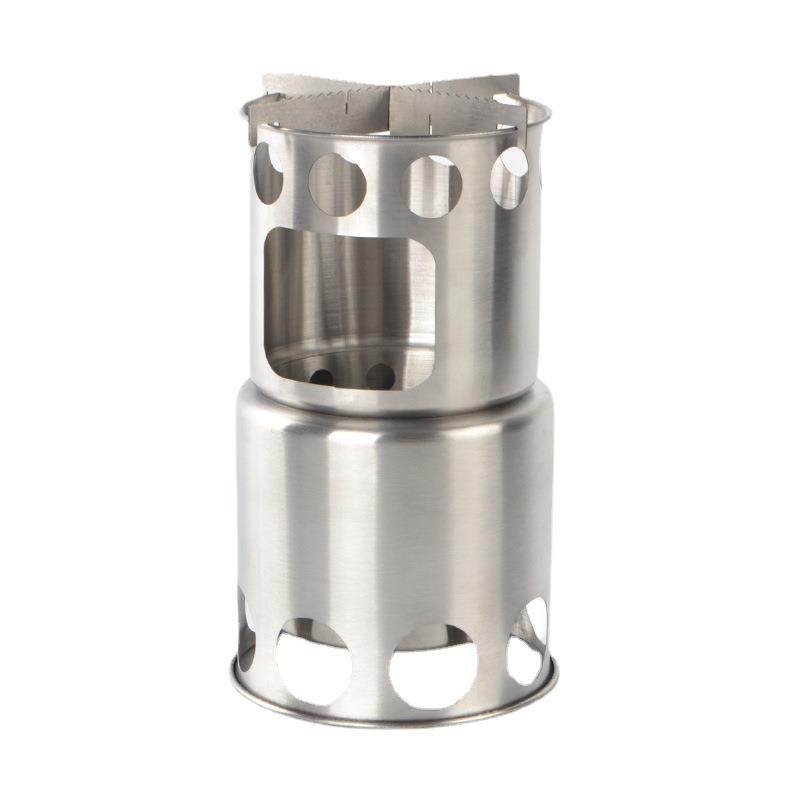 苏米户外不锈钢防风柴火炉便携野营炉取暖炉烤火炉套锅套装,淘宝优惠券,粉丝福利购,淘宝优惠卷