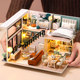 Duplex loft doll house miniature scene assembly model