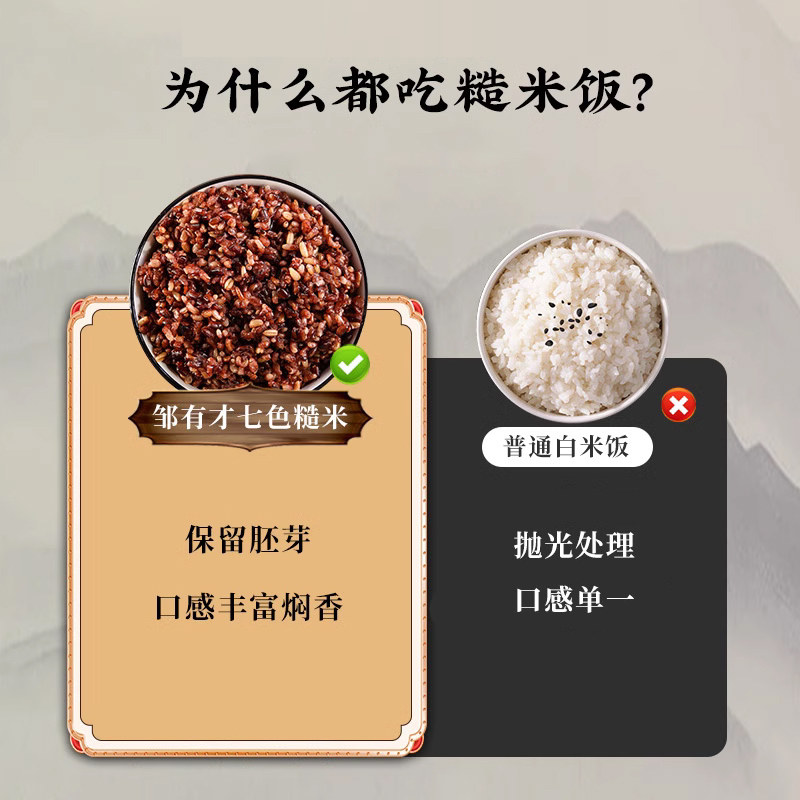 东北七色糙米 2025新米健身减低脂饱腹孕妇主食五谷杂粮组合粗粮,淘宝优惠券,粉丝福利购,淘宝优惠卷