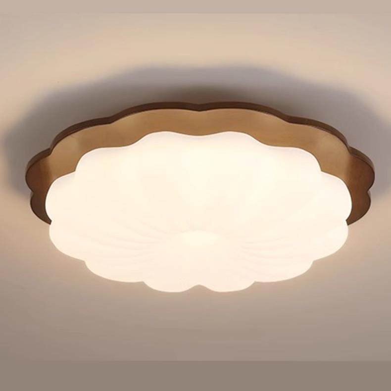 中古复古奶油风新中式创意实木胡桃木色卧室灯书房吸顶灯具6608,淘宝优惠券,粉丝福利购,淘宝优惠卷