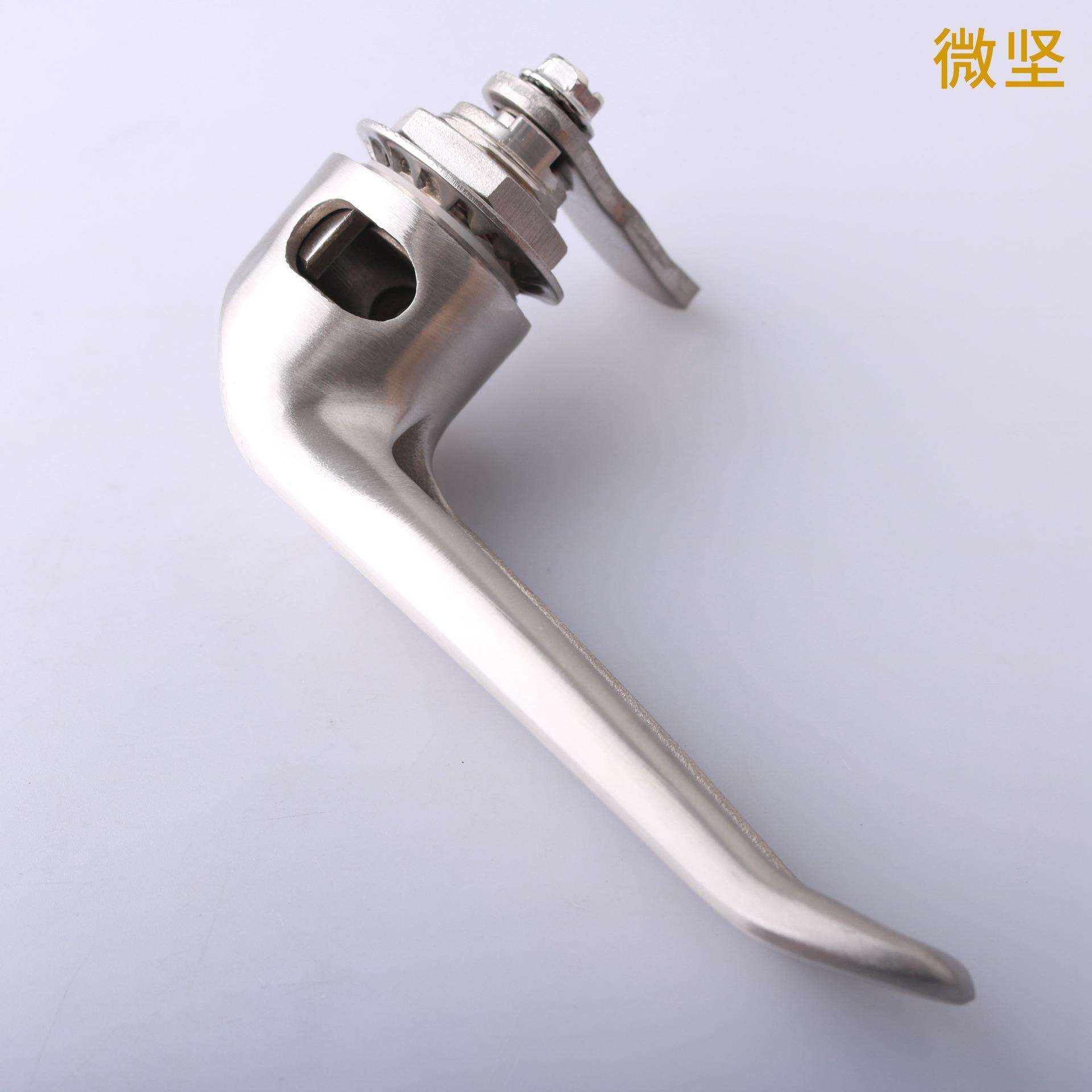 MS314-1S-4G 316不锈钢L型执手锁威图柜PS机箱把手锁电柜箱手柄锁 - 图2
