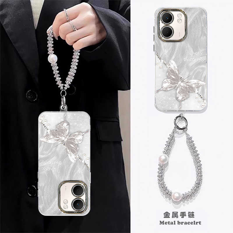 适用OPPOA5X手机壳A3i幸运蝴蝶A2Pro个性创意A1高级感OPPO新款A97少女心A93手链A58镜头膜A57全包防摔A55外壳 - 图1