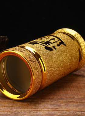 新品陶瓷金沙香筒装香的香桶 家B用供佛大号香筒插花家用供桌摆件