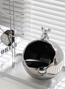 极速玄关钥匙收纳摆件现代简约家居入户进门口鞋柜V客厅装饰品创