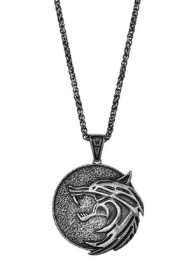 极速Wolf Head Necklace Witcher PendaGnt Witcher Witcher Pend
