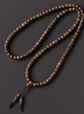 新品木香传典藏版九九分沉水黑油B软丝文莱沉水手链108颗佛珠男女