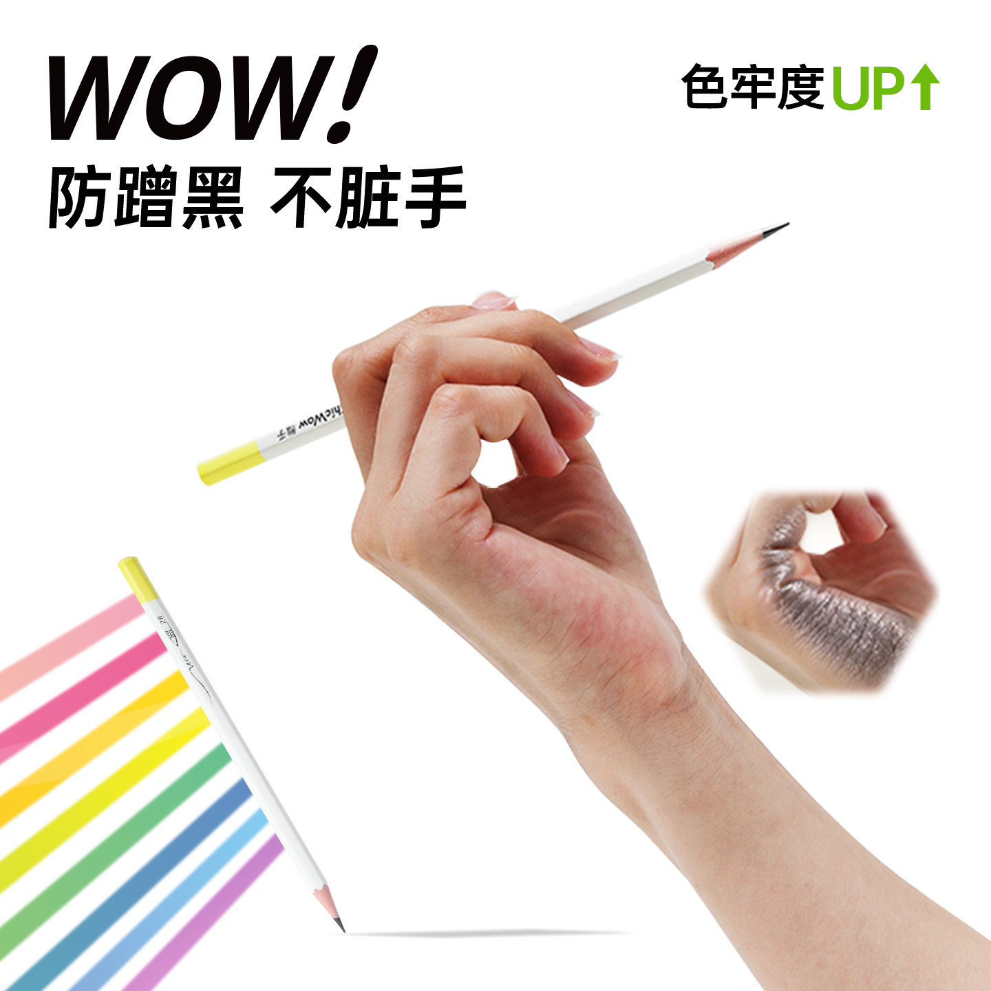 ChicWow稚乎小光圈高颜值铅笔小学生开学一二年级hb无毒不易断2b儿童文具铅笔幼儿园初学者涂卡笔考试练字笔