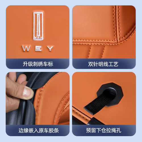 适用23/25款魏牌蓝山后备箱垫全包围魏派专用汽车内饰改装尾箱垫 - 图3