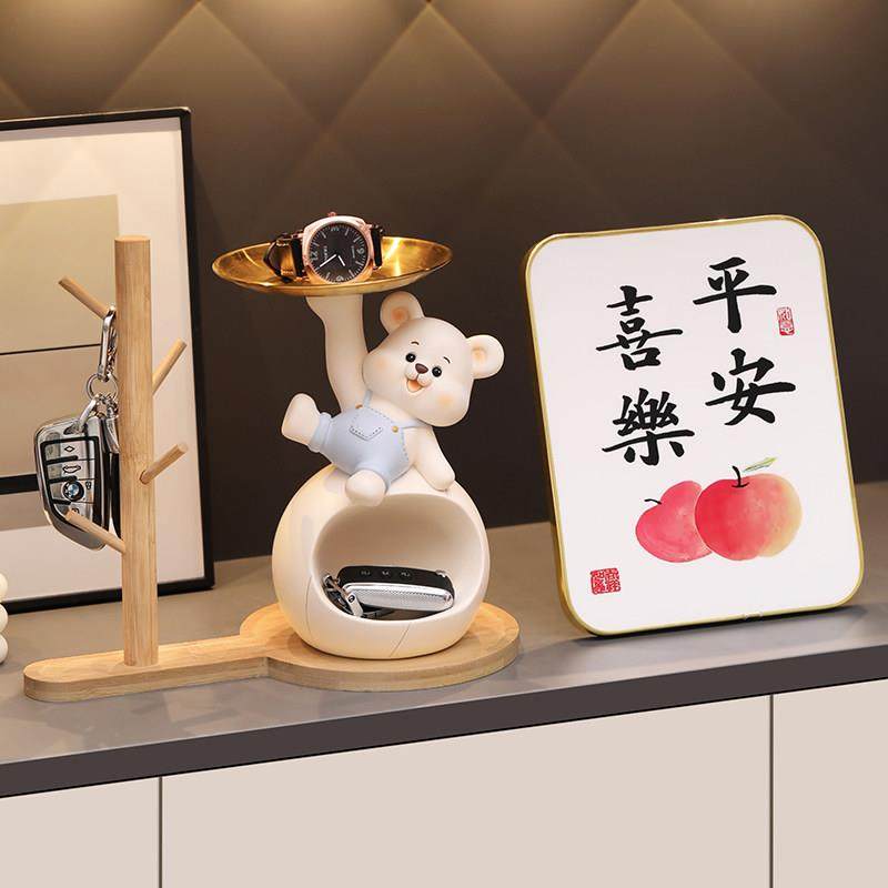 暴力熊钥匙收纳玄关摆件客厅入户鞋柜家居创意装饰品乔迁新居礼物,淘宝优惠券,粉丝福利购,淘宝优惠卷