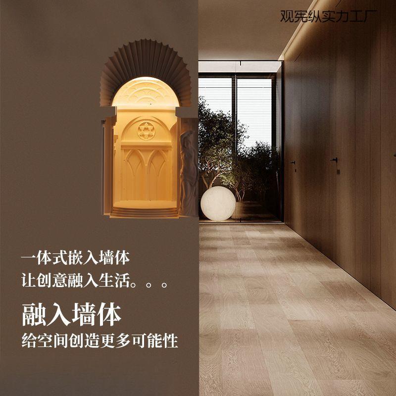 龛灯嵌入式石膏壁灯佛罗伦萨墙角壁灯转角感应氛围灯香 - 图2