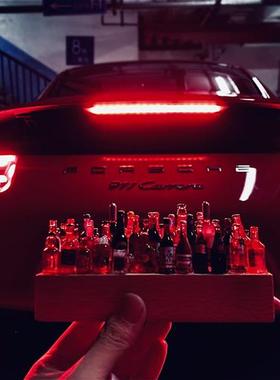 极速认准抖音DIY小酒瓶小夜灯车载摆G件床头摆件汽车摆件装饰灯情