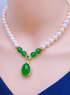 天然淡水珍珠项链女款锁骨链礼物