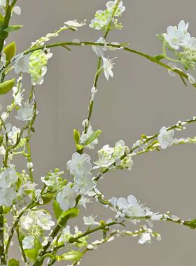 雪柳插花高级仿生花假花仿真花摆设轻奢高端餐桌装饰品花艺摆件