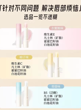 【新品限购1单】水果味维E润唇膏