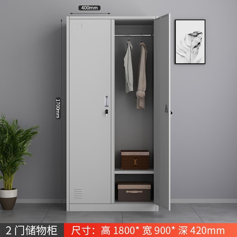 钢制更衣柜工厂员工鞋柜宿舍铁A皮收纳柜带锁多门储物柜浴室换衣 - 图3