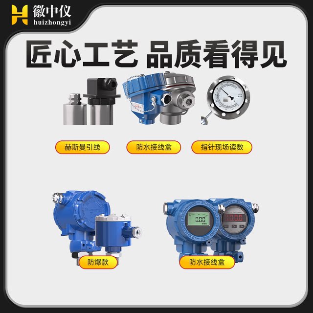 徽中仪防爆不锈钢浮球液位计磁性投入式变送传感器顶侧装干簧管