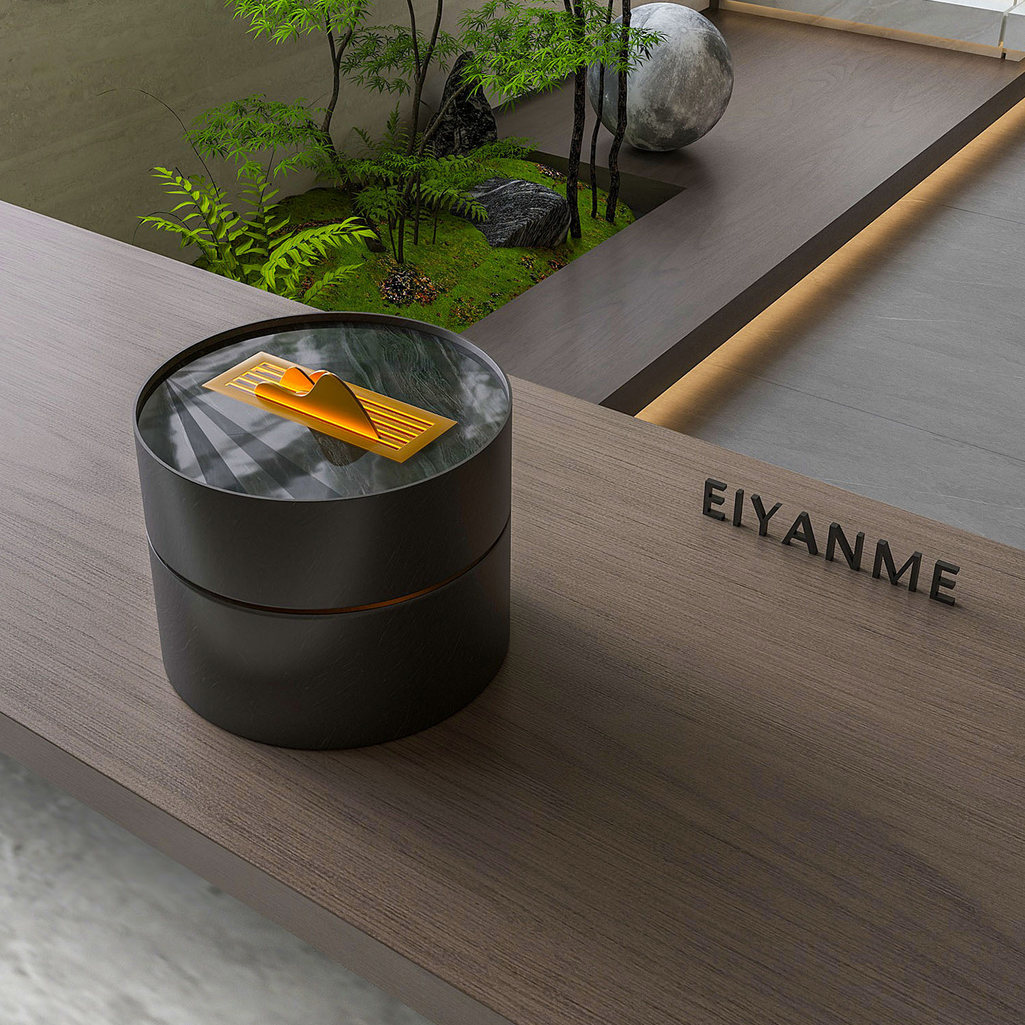 EIYANME现代桌面流水摆件客厅循环水系景观办公室招财酒店高级感,淘宝优惠券,粉丝福利购,淘宝优惠卷