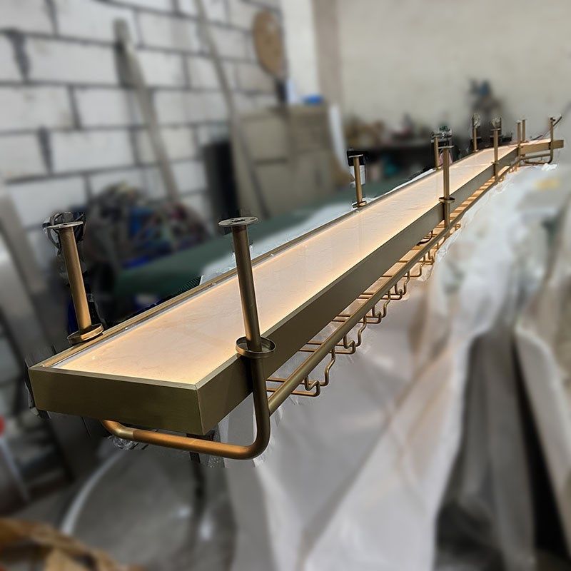 足浴会所不锈钢装饰带灯r发光足道墙面装饰件沐足过道造型画框花,淘宝优惠券,粉丝福利购,淘宝优惠卷