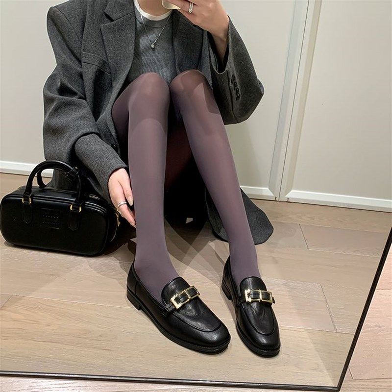 巨好看~手工订制15年老u店深口真皮单鞋女圆头低跟平底皮带扣百搭,淘宝优惠券,粉丝福利购,淘宝优惠卷