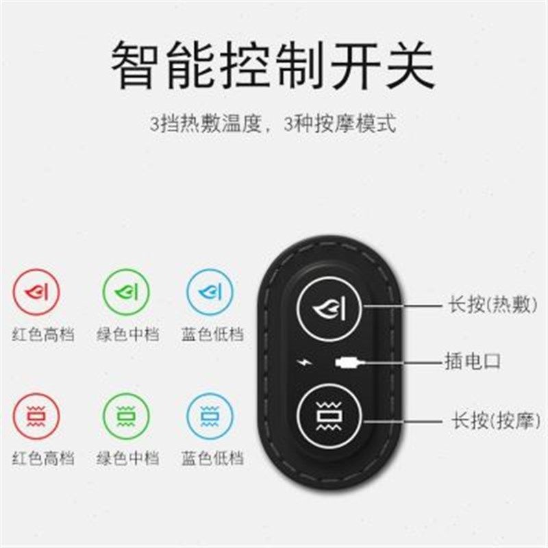 办公室腰靠按摩加热护腰靠背垫座椅F腰枕椅子工Q位久坐神器腰垫靠,淘宝优惠券,粉丝福利购,淘宝优惠卷