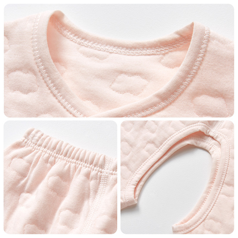 新生婴儿衣服春秋冬初生薄夹棉保暖两件式打底Q和尚秋V衣宝宝内衣,淘宝优惠券,粉丝福利购,淘宝优惠卷