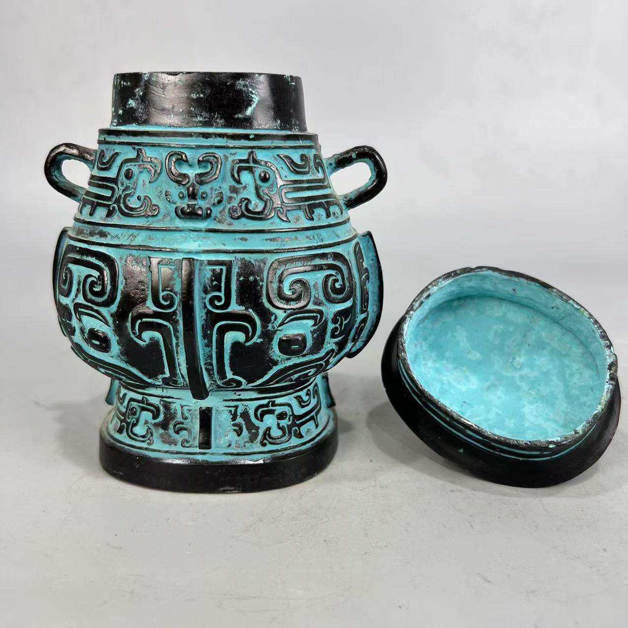 商周青铜器皿方各种方兽面纹铜凤鸟纹炫纹罍圆罍带盖器物酿酒器,淘宝优惠券,粉丝福利购,淘宝优惠卷