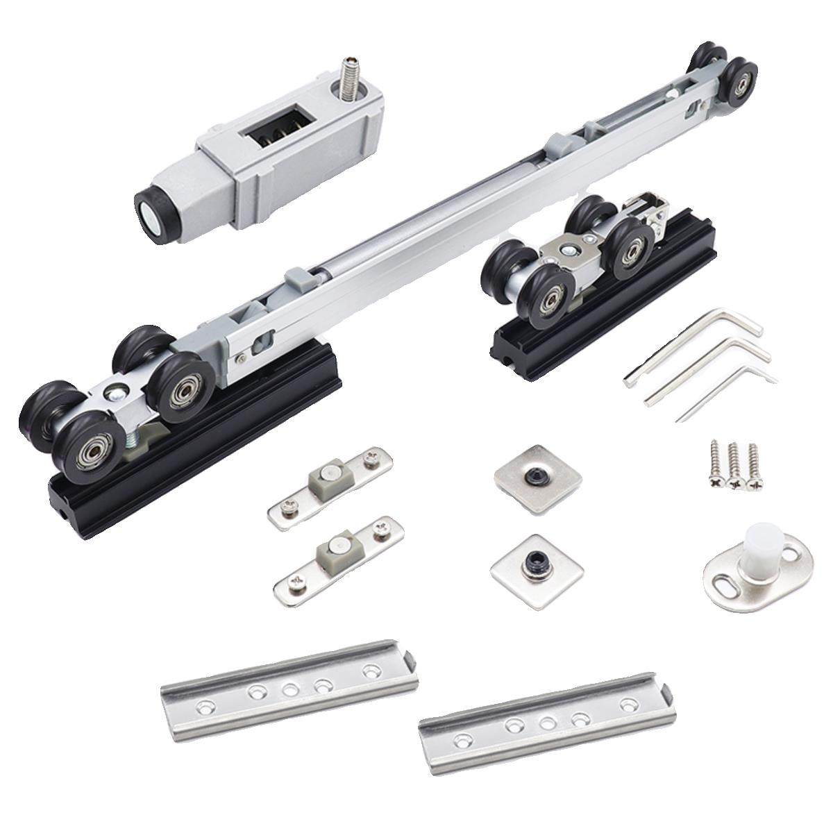 按弹式口袋门吊轮轨道厨房木门铝框移门静音阻尼缓冲隐形趟门五金,淘宝优惠券,粉丝福利购,淘宝优惠卷