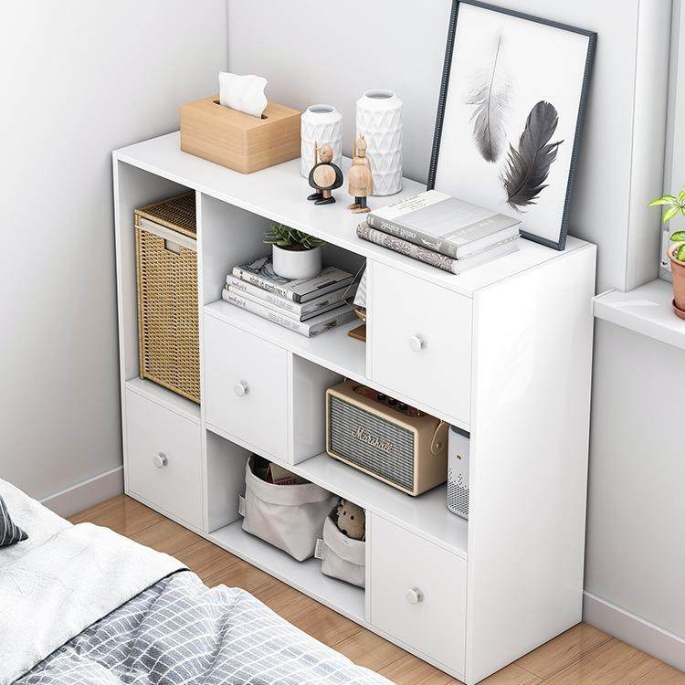 飘窗柜储物柜书柜书架简约现代自由组合格子柜大容量带门收纳柜子,淘宝优惠券,粉丝福利购,淘宝优惠卷