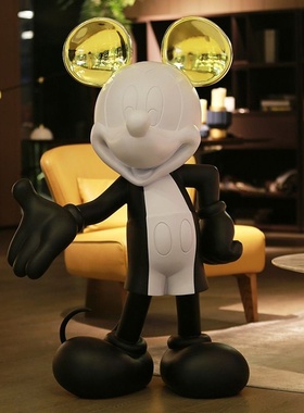 卡通米奇摆件家居酒柜装饰品轻奢客厅网红店铺摆件米老鼠公仔手办