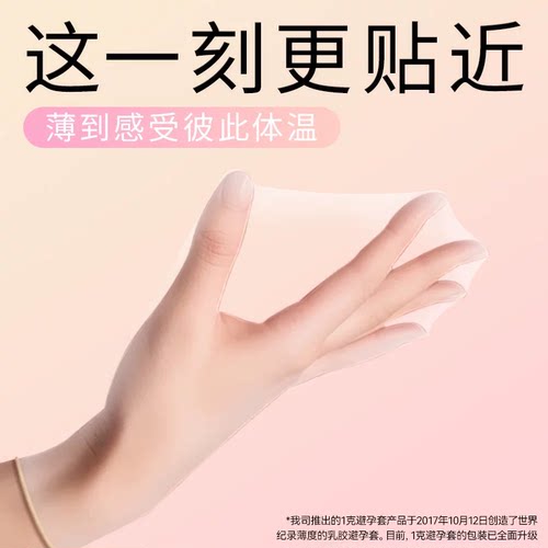 名流小薄盒超薄玻尿酸避孕套官方正品安全旗舰店男女专用安全 - 图1
