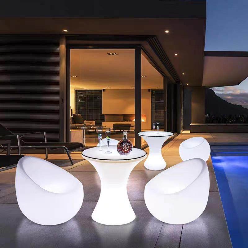 户外发光清吧酒吧休闲桌椅组合套餐网红阳台露营草坪装饰茶几凳子,淘宝优惠券,粉丝福利购,淘宝优惠卷