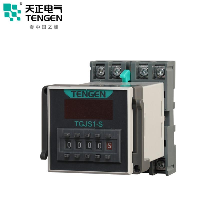 天正电气时间继电器TGJS1-S数显DH48S JSS48A 220 24V 带暂停复位 - 图2