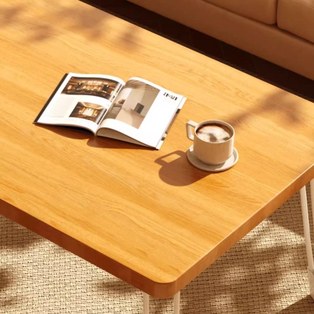 便携式可折叠桌子新型桌子可折叠桌子复古简易铁腿长方形桌子家用 - 图2