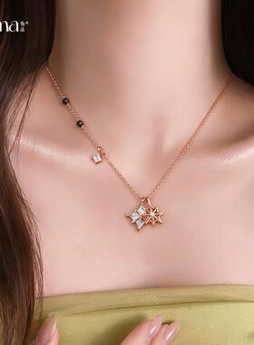 时尚链精致项链复古项饰锆石气质