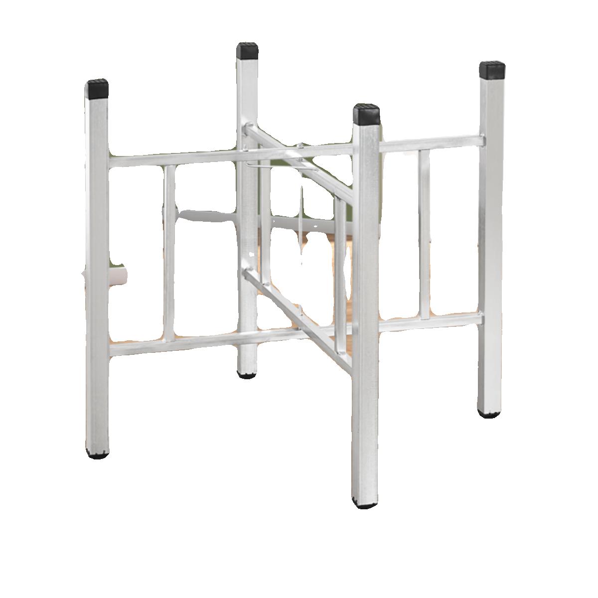 简易大圆桌架可折叠桌腿支架桌脚餐桌架子折叠桌腿桌架加厚桌脚架 - 图3