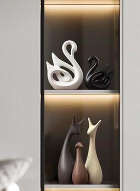 2件装饰品套装酒柜摆件轻奢高档客厅电视柜玄关高级感家居工艺品