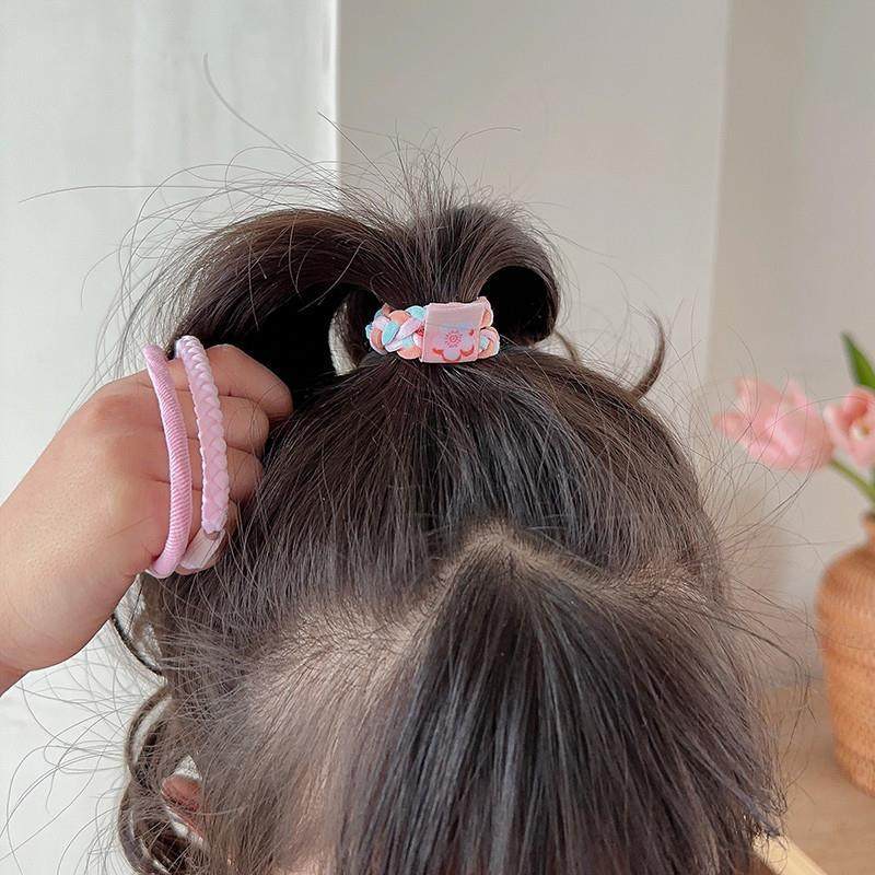 女童扎马尾皮筋弹性好头绳儿童高弹力橡皮筋扎头发女孩发圈不伤发,淘宝优惠券,粉丝福利购,淘宝优惠卷