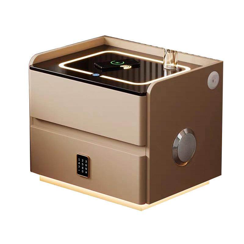 简约现代卧室智能床头柜多功能床边柜小型轻奢高级无线充电储物柜,淘宝优惠券,粉丝福利购,淘宝优惠卷