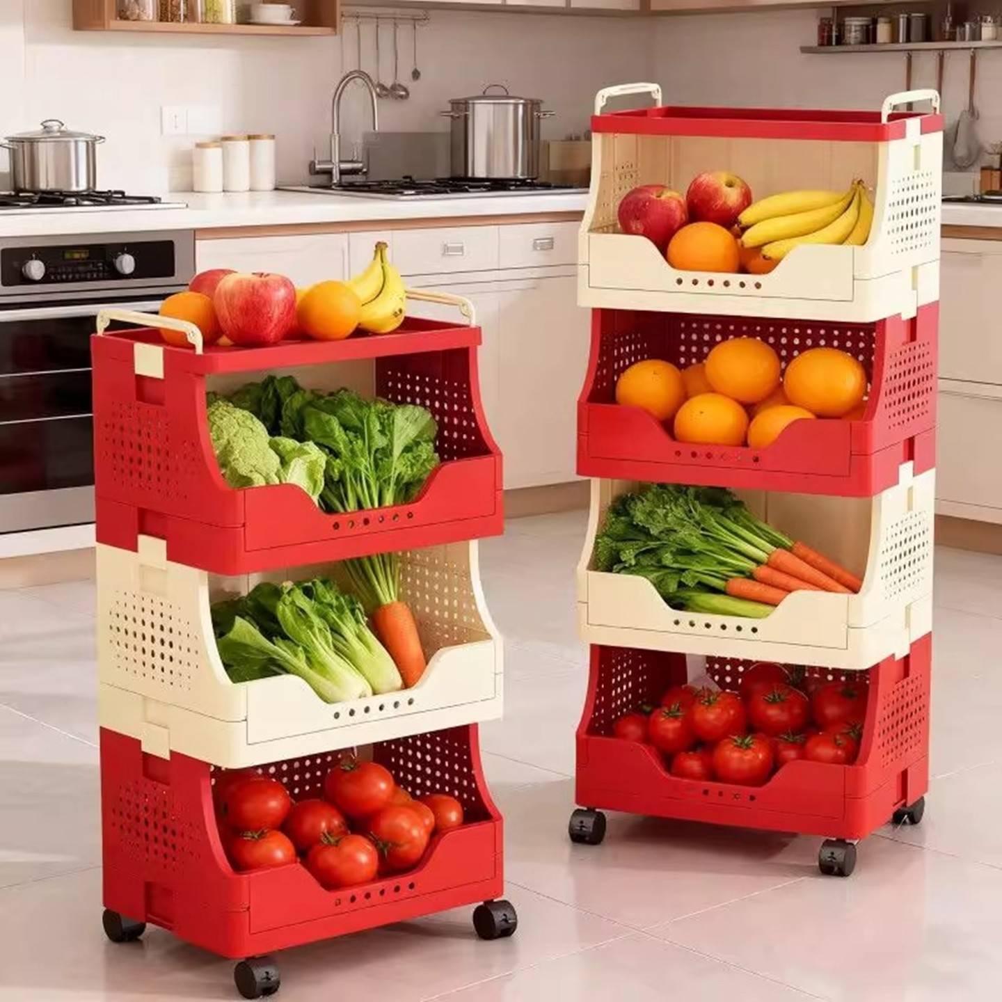 客厅零食置物架卫生间带轮移动储物架可移动多功能厨房果蔬收纳架,淘宝优惠券,粉丝福利购,淘宝优惠卷