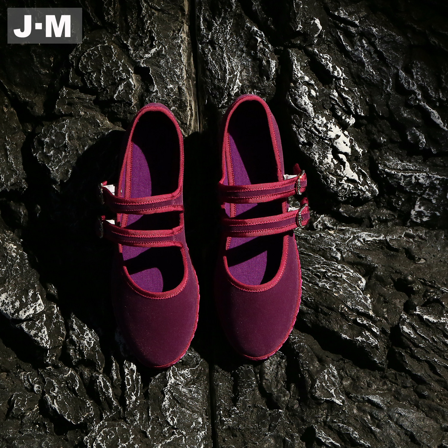 J·M绒面复古双带一字扣平底单鞋女2026新款百搭舒适圆头玛丽珍鞋,淘宝优惠券,粉丝福利购,淘宝优惠卷