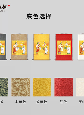 极速五圣图佛像挂画释p迦牟尼佛地藏王观音文殊普贤菩萨客厅佛堂
