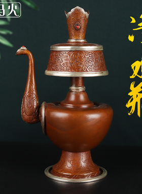 极速厂促贲巴壶净水瓶   银y奔巴壶藏传酒壶尼泊尔手工净水瓶宝瓶