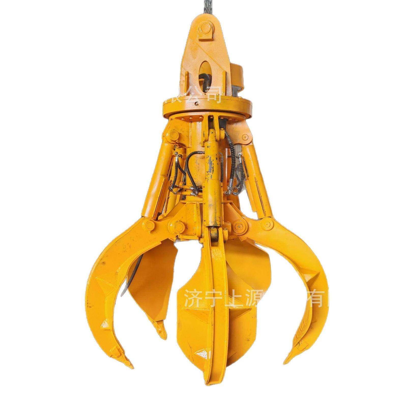 挖掘机改装行车属具建筑多瓣抓矿用废铁液压莲花抓挖机旋转梅花抓,淘宝优惠券,粉丝福利购,淘宝优惠卷