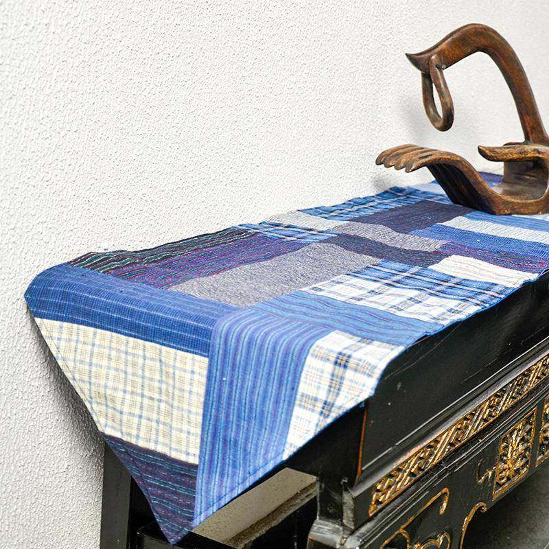 丹凤布艺：中式家居软饰布艺上海手织布土布拼布吊穗桌旗床旗柜旗,淘宝优惠券,粉丝福利购,淘宝优惠卷